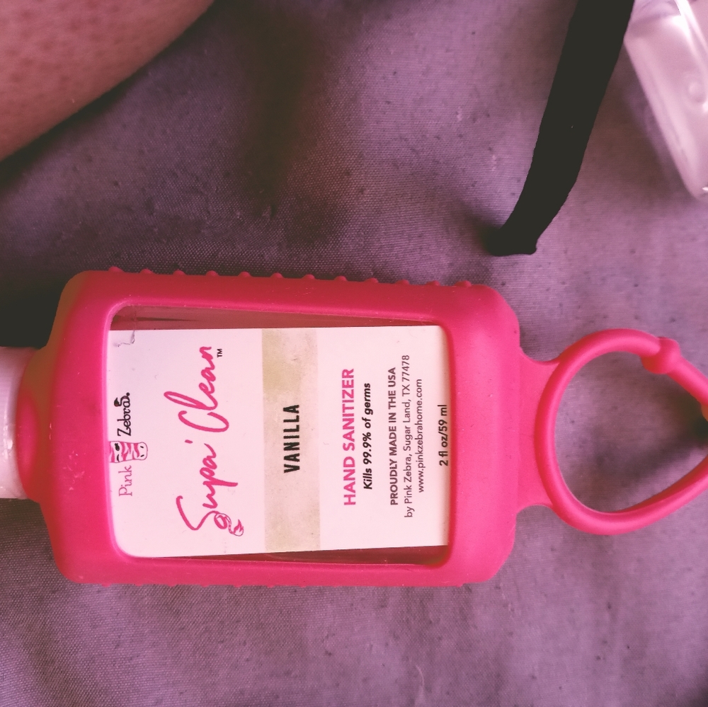 Pink zebra hand sanitizer